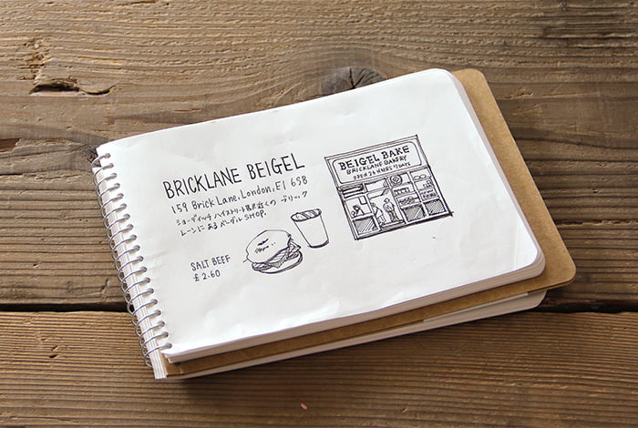 TRC SPIRAL RING NOTEBOOK B6 MD White