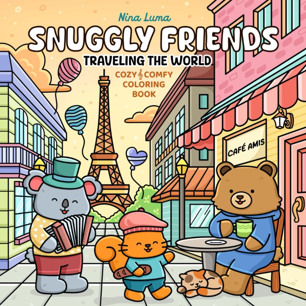Litabók - Snuggly Friends Traveling the World