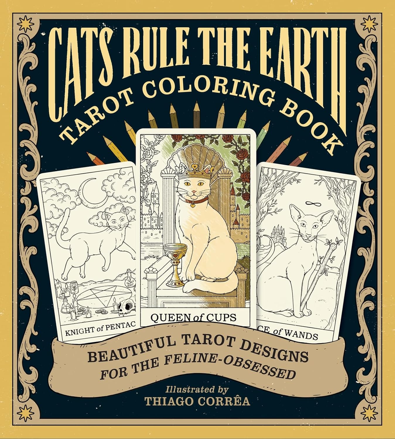 Litabók - Cats Rule the Earth Tarot Coloring Book