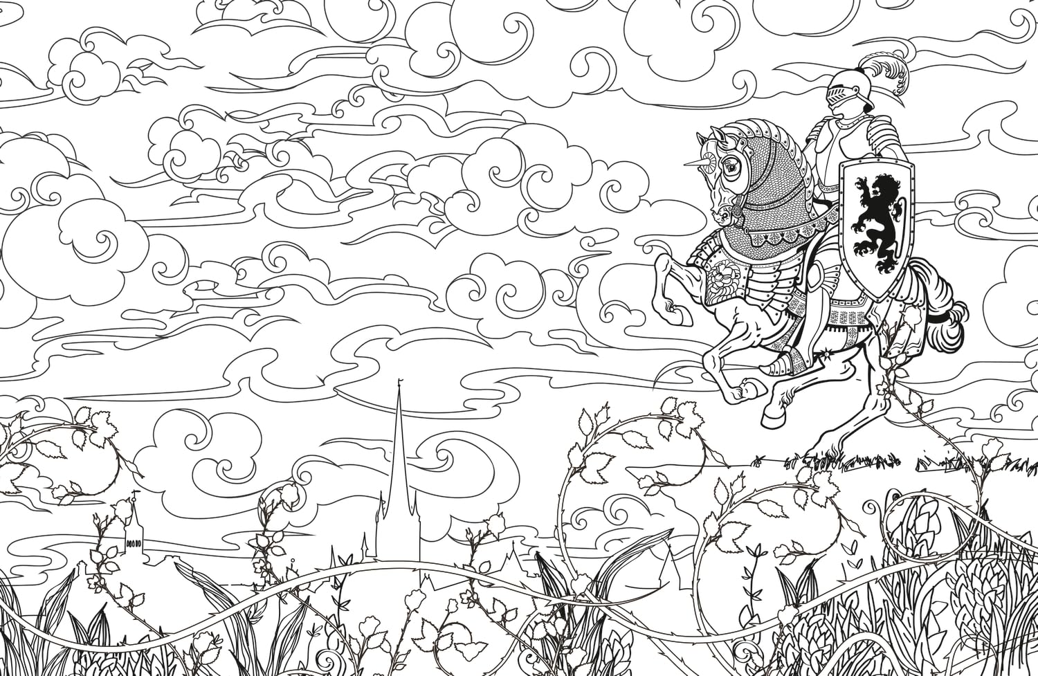 Litabók - The Romantasy Coloring Book
