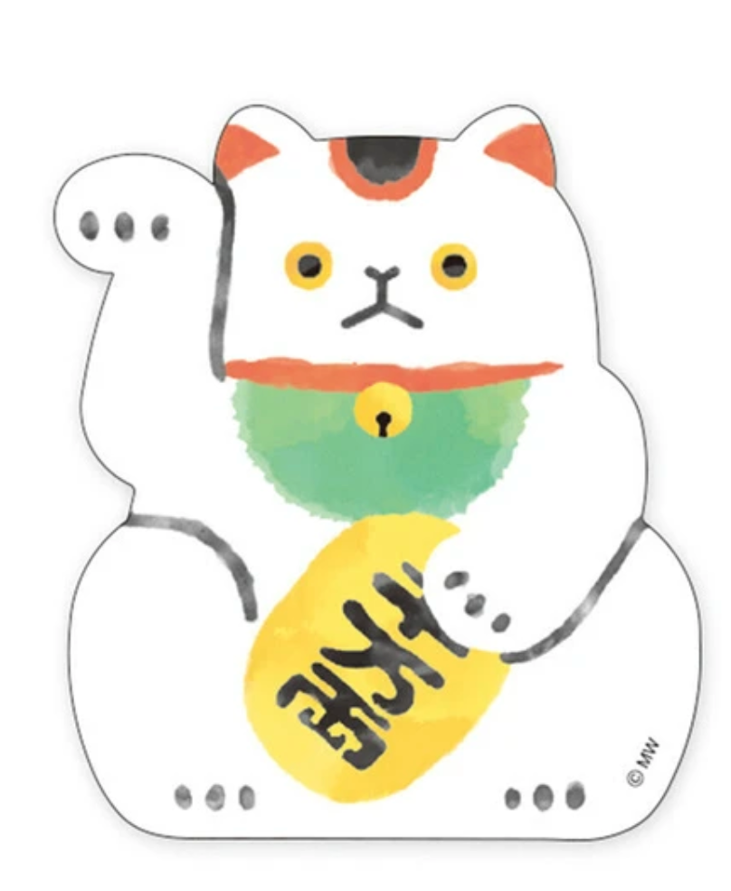 Stór límmiði - Maneki-neko