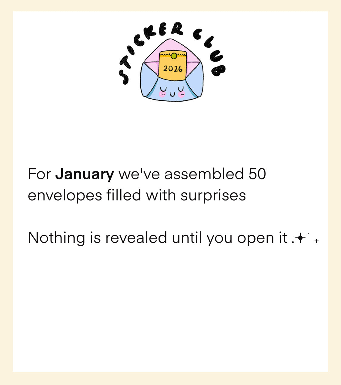 Sticker Club - Mada & Daniela / Límmiðaklúbbur - Mada & Daniela (janúar)