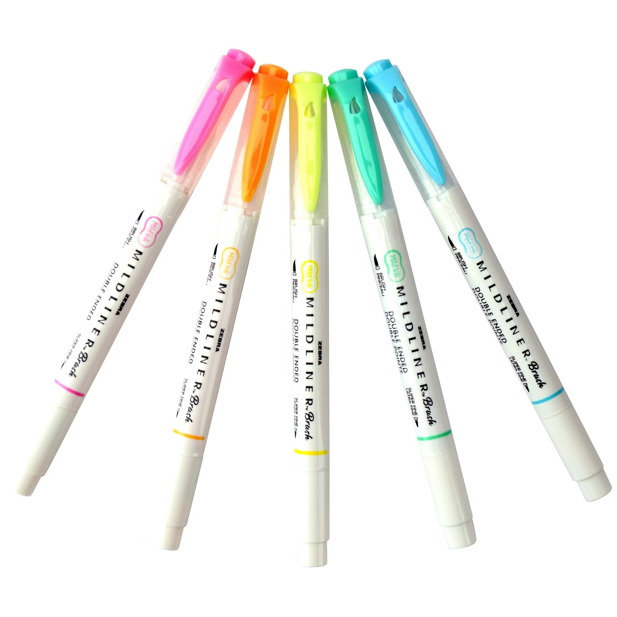 MILDLINER brush&marker (5stk) - Fluorescent