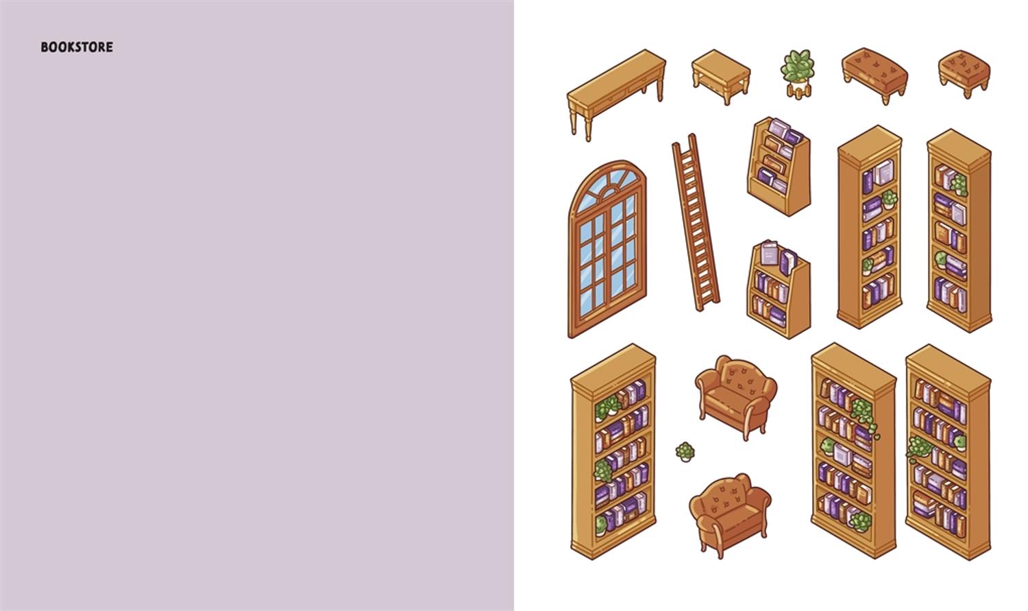 Límmiðabók - litla herbergið (búðu til þinn eigin heim)