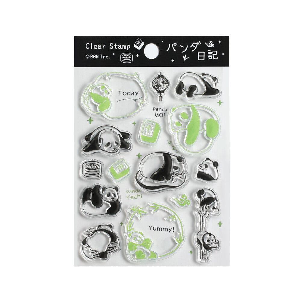 Clear Stamp - Panda dagbók