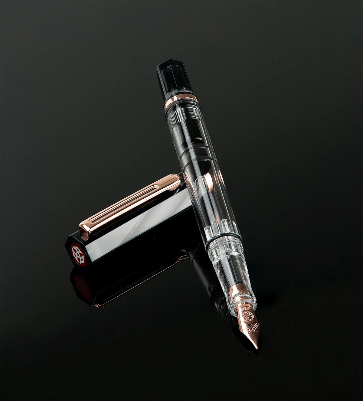 TWSBI ECO SMOKE ROSEGOLD FOUNTAIN PEN EF/F/M