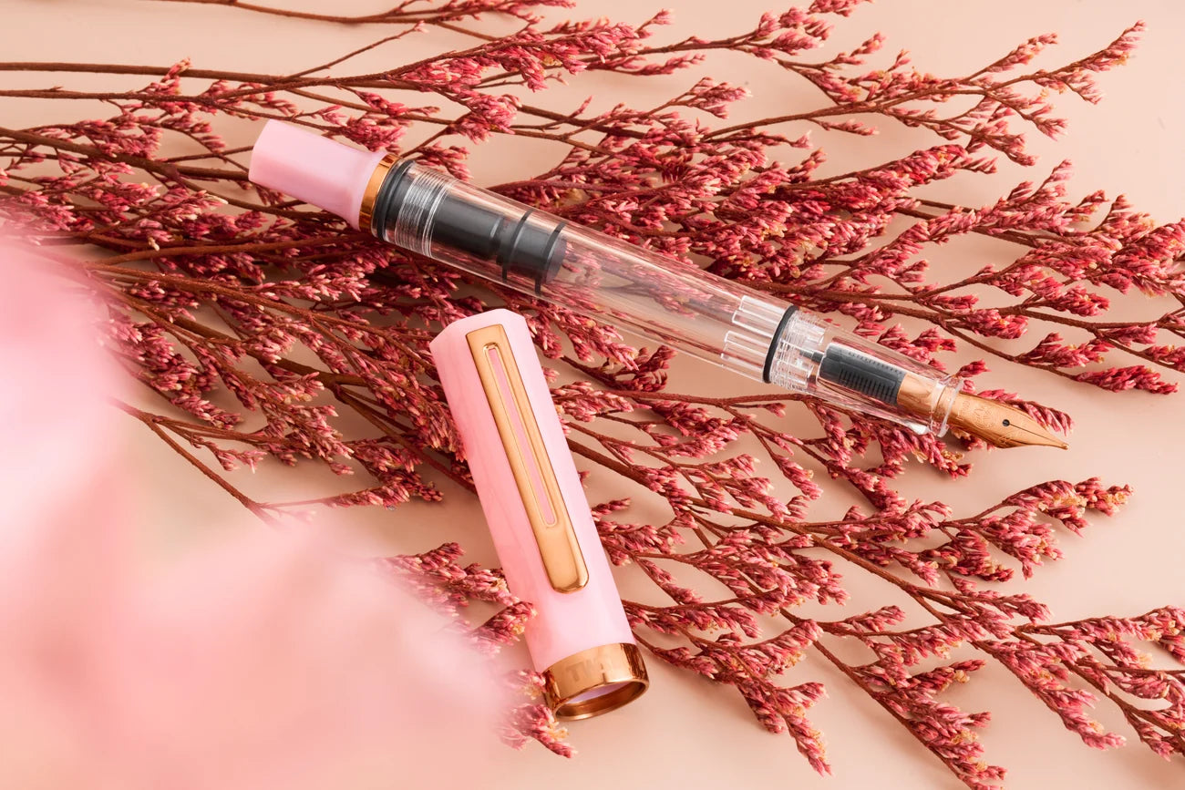 TWSBI ECO Pink Lemonade with Bronze Fountain Pen - EF/F/M/B/1.1. NIB