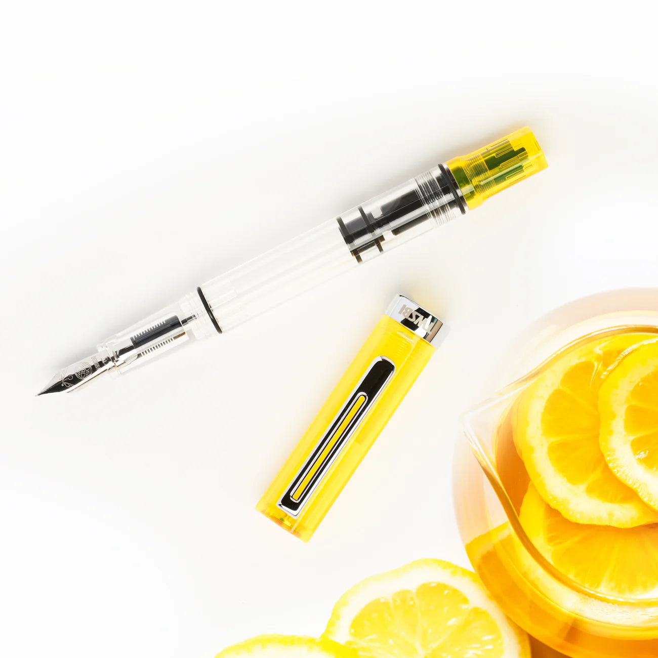 TWSBI ECO TRANSPARENT YELLOW FOUNTAIN PEN - EF/M/B