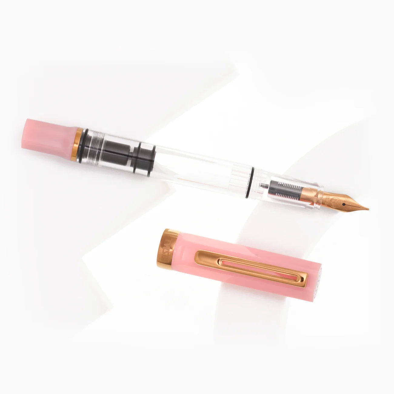 TWSBI ECO Pink Lemonade with Bronze Fountain Pen - EF/F/M/B/1.1. NIB