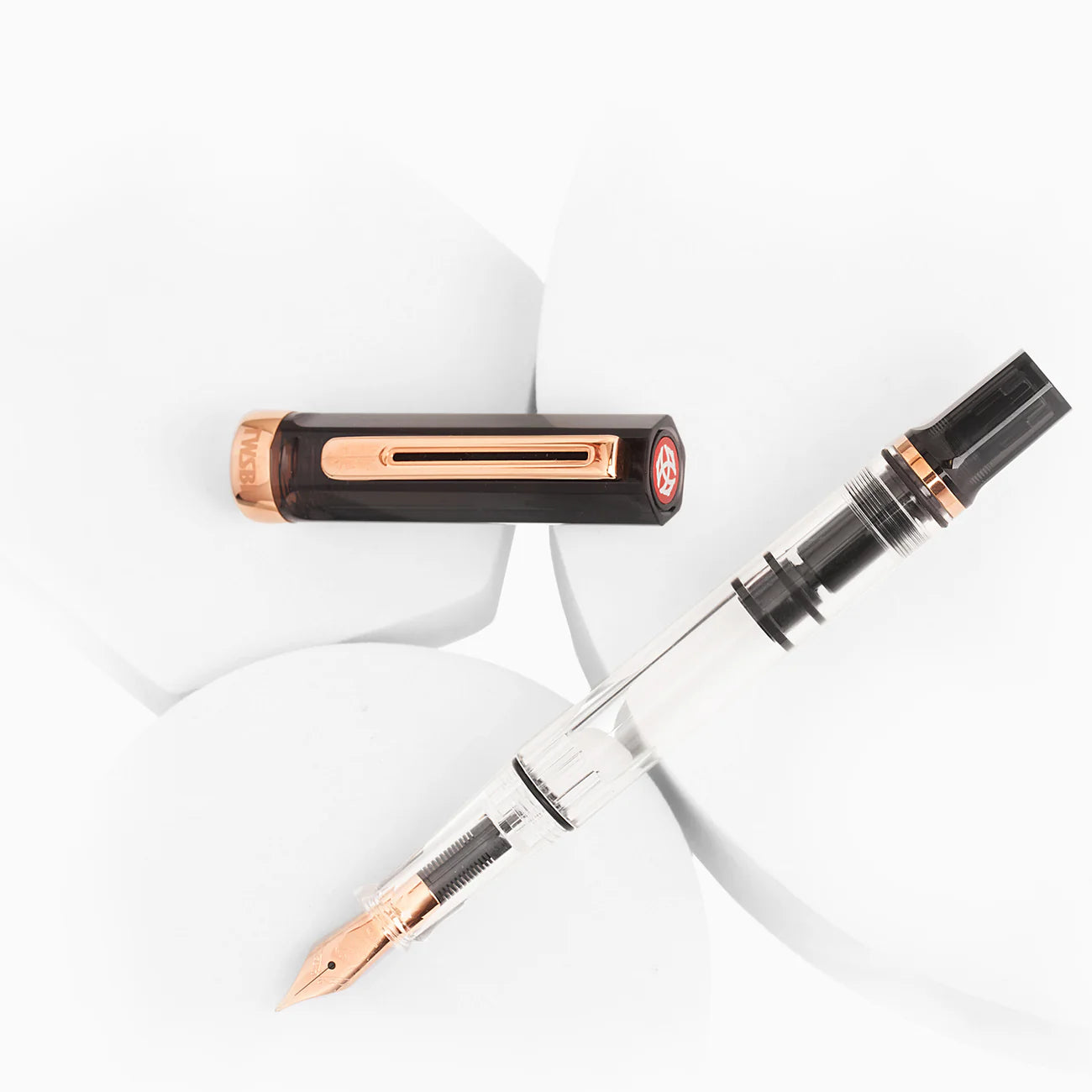 TWSBI ECO SMOKE ROSEGOLD FOUNTAIN PEN EF/F/M