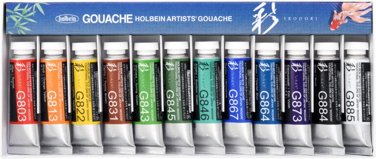Holbein gvass (Artists' Gouache) 12 x 15ml - Summer