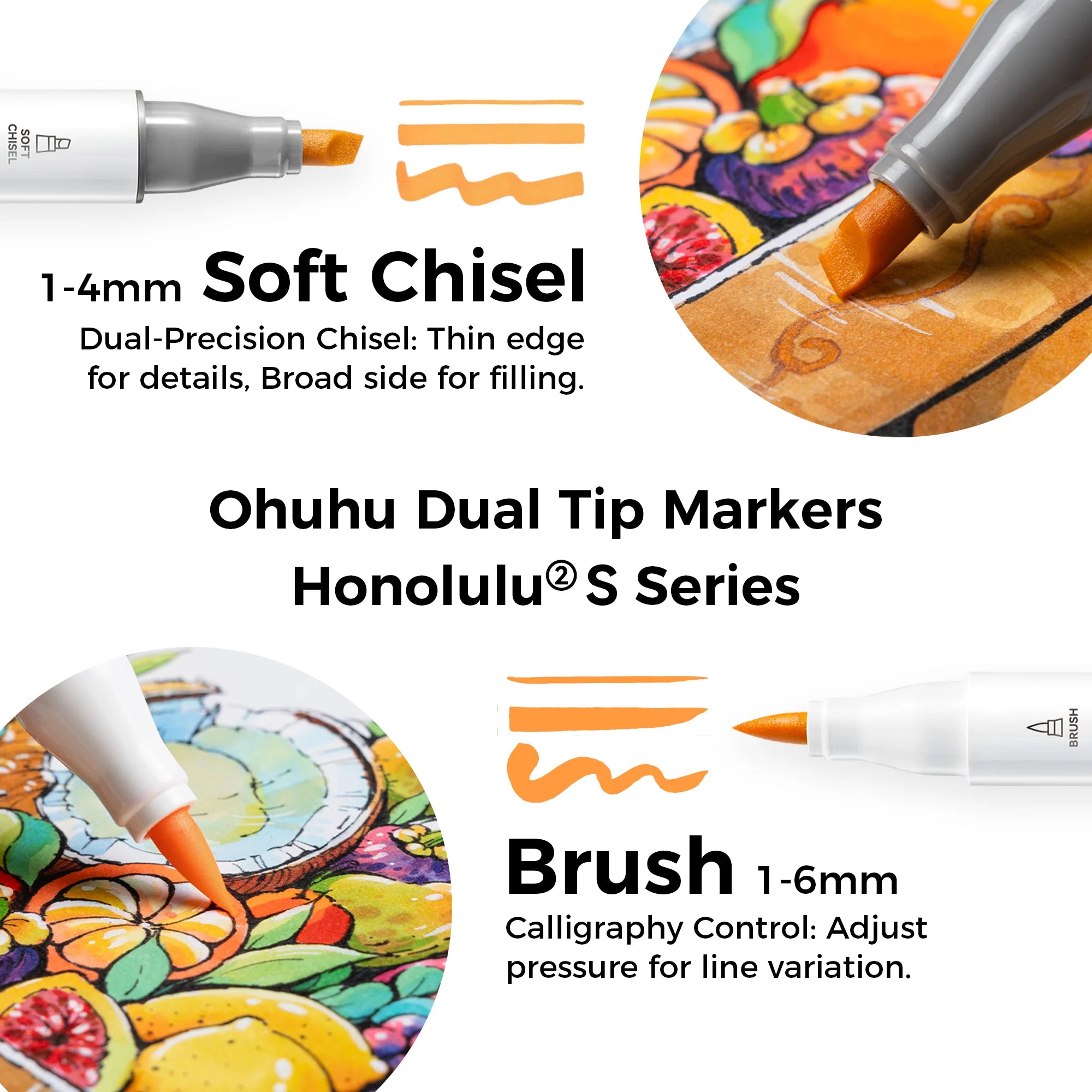 Ohuhu Honolulu² S [168stk - brush&soft chisel] Basic