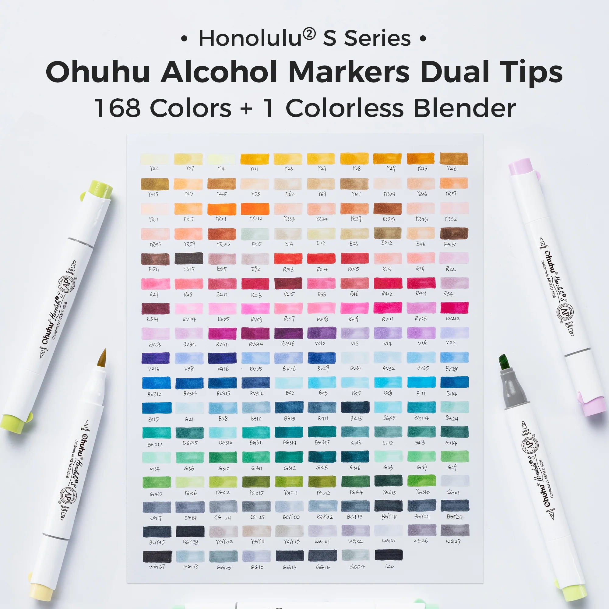 Ohuhu Honolulu² S [168stk - brush&soft chisel] Basic