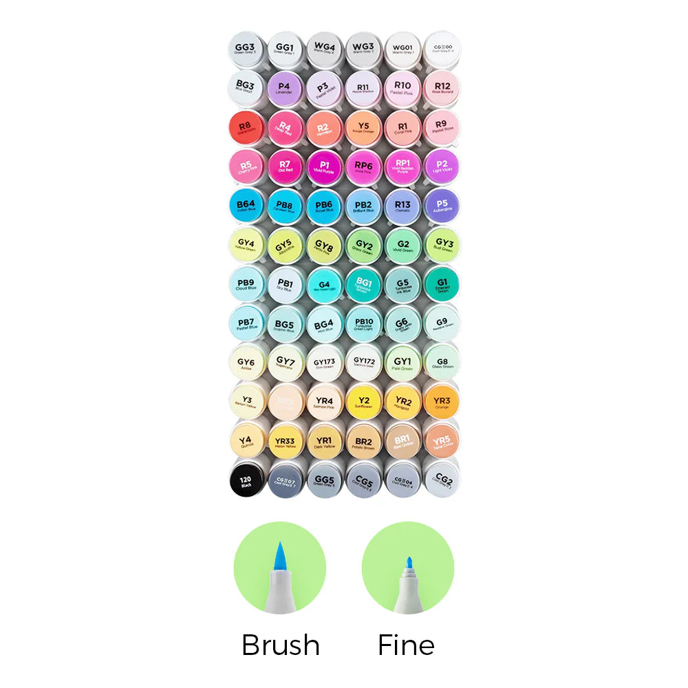 Ohuhu Honolulu B [72stk - brush&fine] Basic