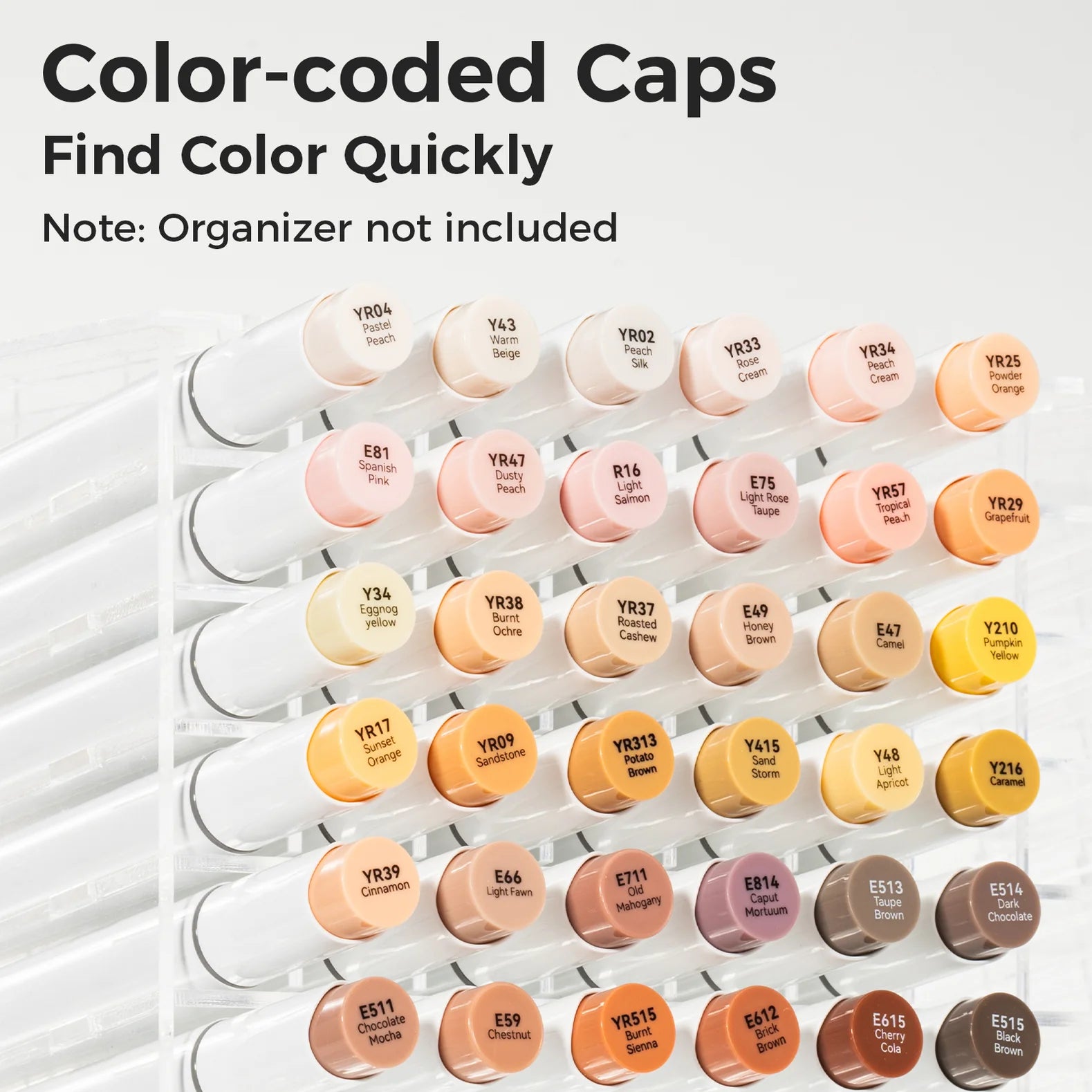 Ohuhu Honolulu [36stk - brush&fine] Skin Tone