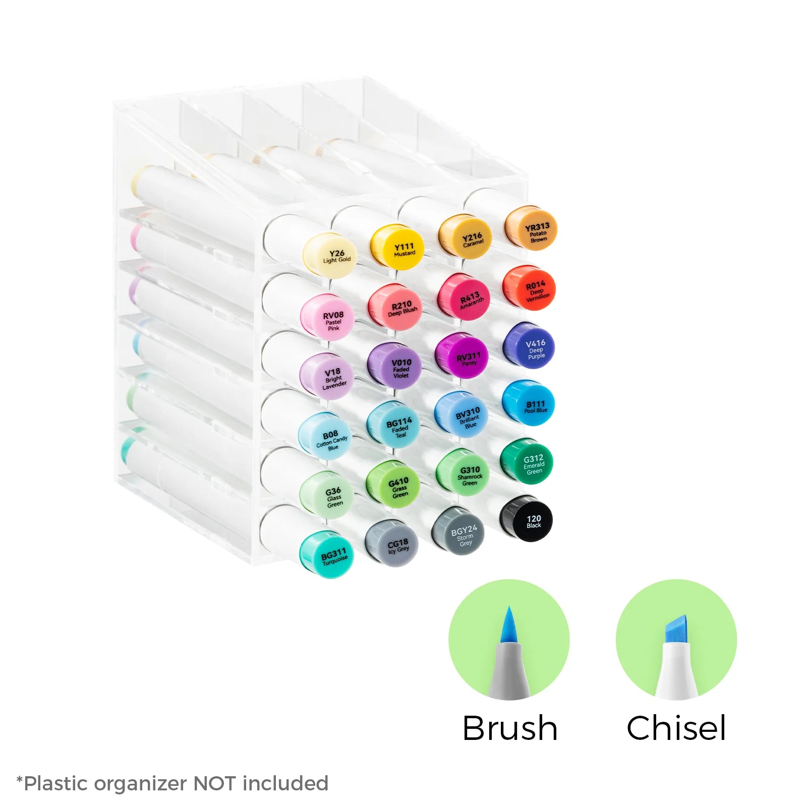 Ohuhu Honolulu [24stk - brush&chisel] (Colors not in 320 sets)
