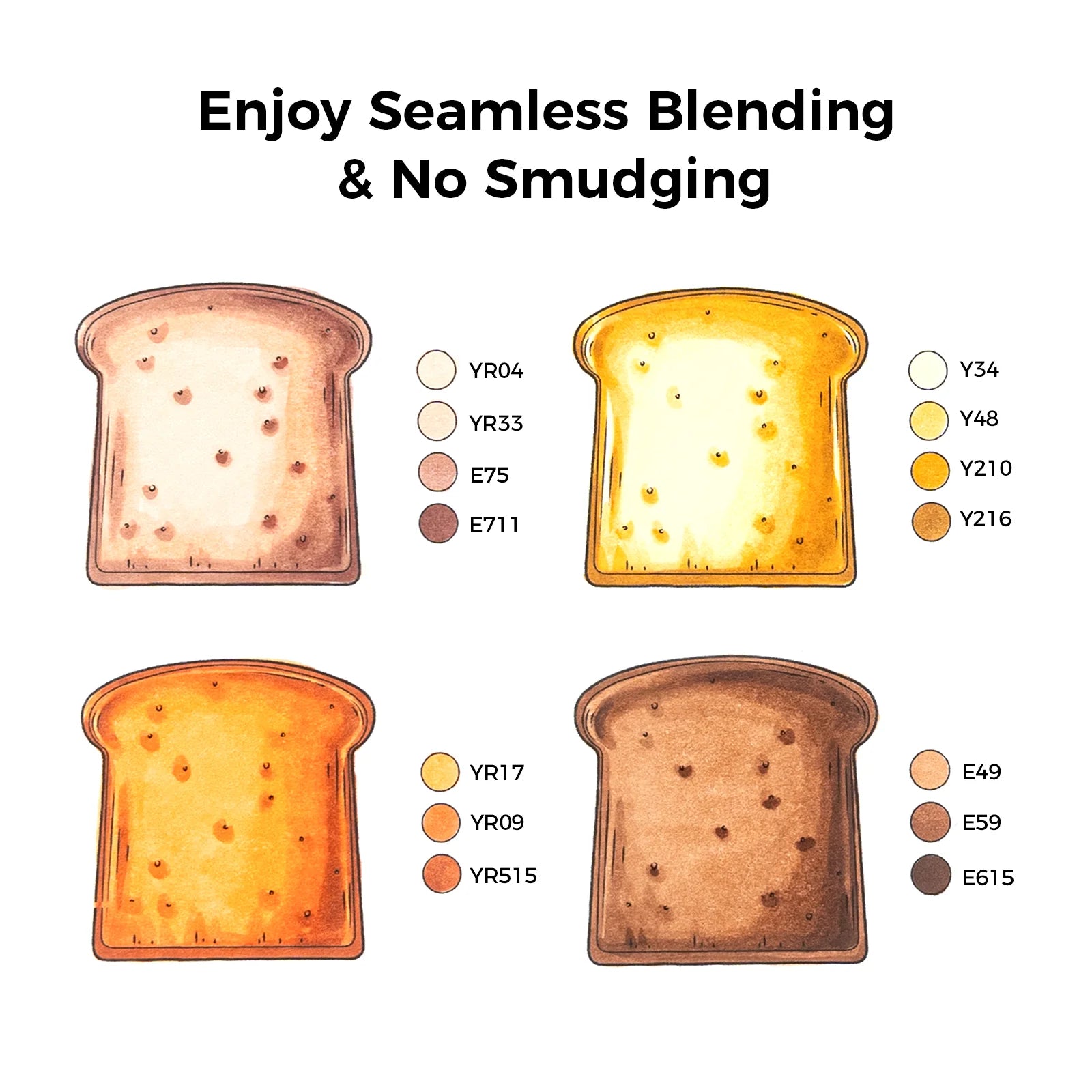 Ohuhu Honolulu B [24stk - brush&fine] Skin Tone