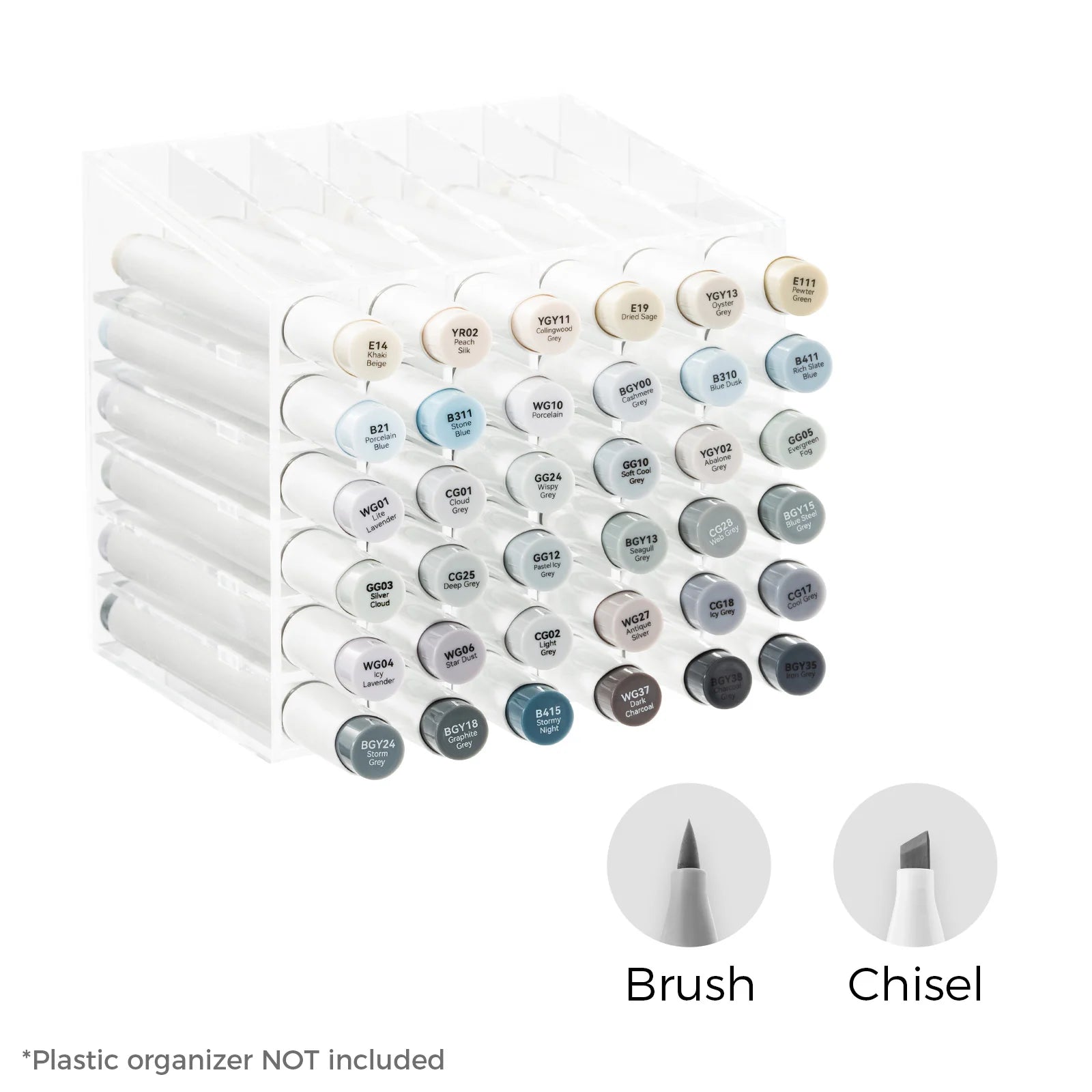 Ohuhu Honolulu [36stk - brush&chisel] Gray Tone