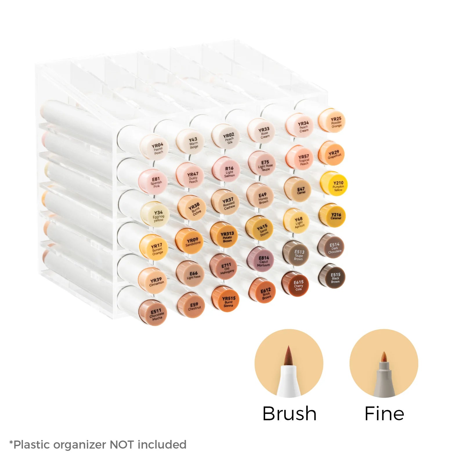 Ohuhu Honolulu [36stk - brush&fine] Skin Tone