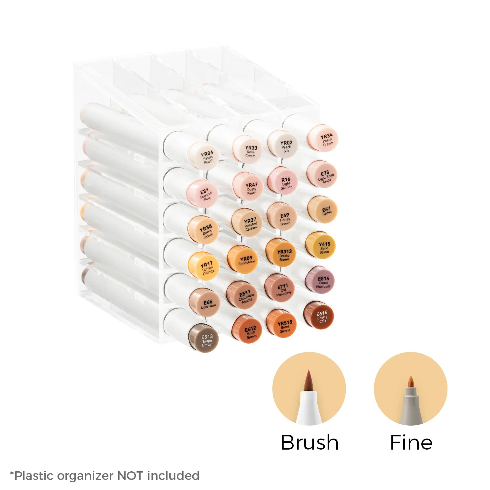 Ohuhu Honolulu B [24stk - brush&fine] Skin Tone