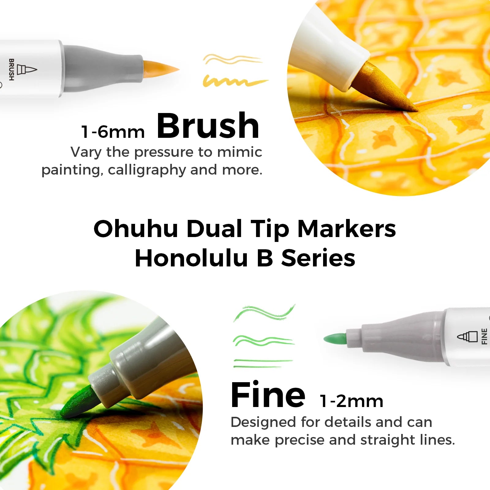 Ohuhu Honolulu B [320stk - brush&fine] Basic