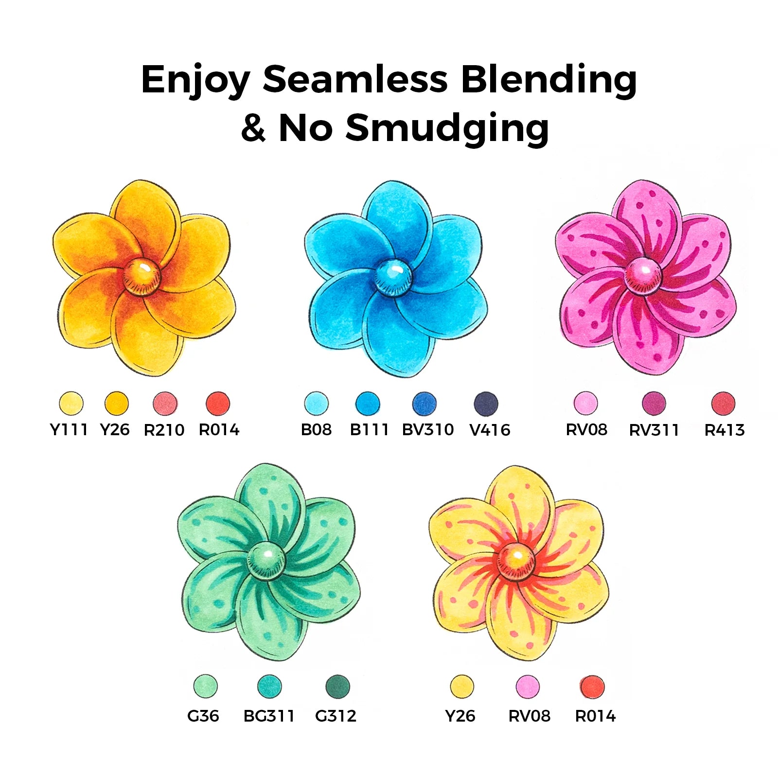Ohuhu Honolulu [24stk - brush&chisel] (Colors not in 320 sets)