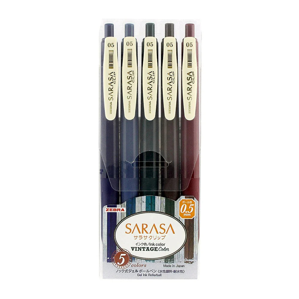 Sarasa Clip sett (0.5mm) - Vintage I