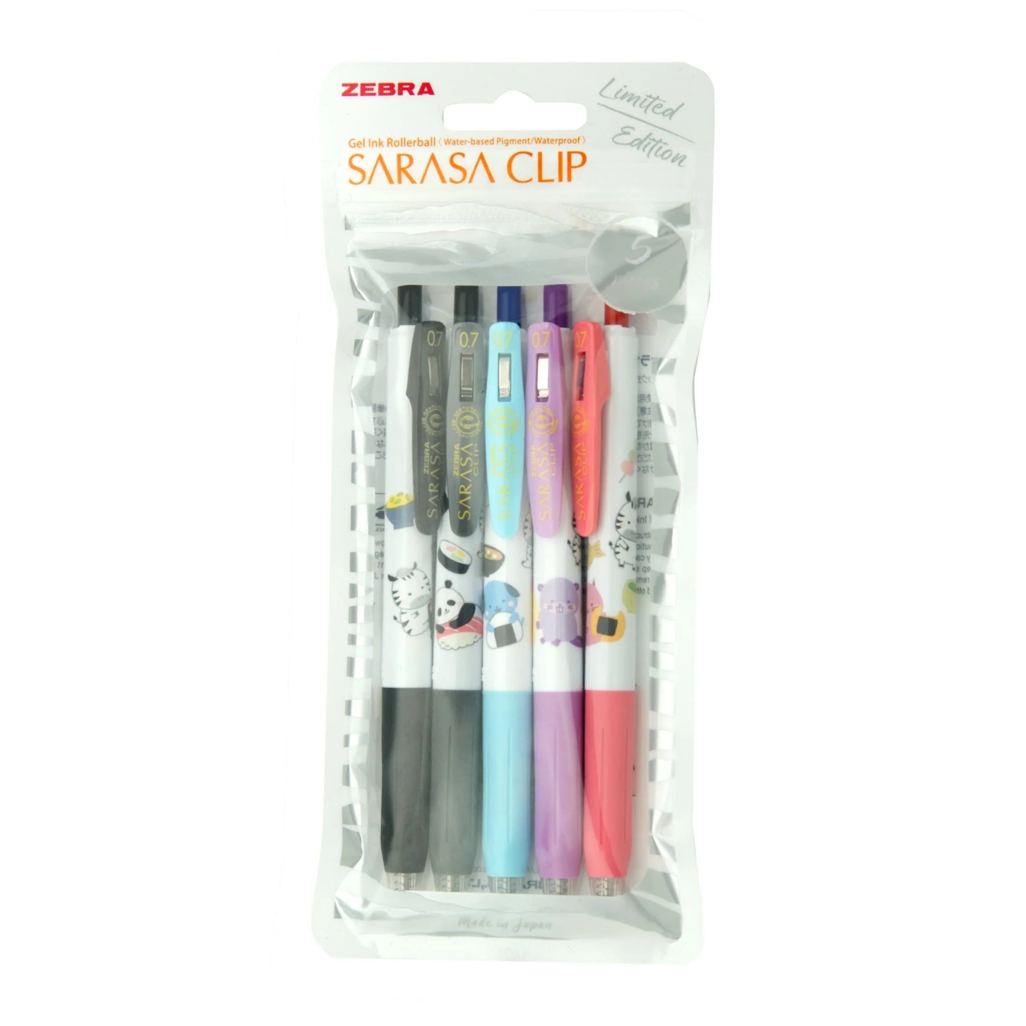 Sarasa Clip sett (0.7mm) - Kawaii Animal