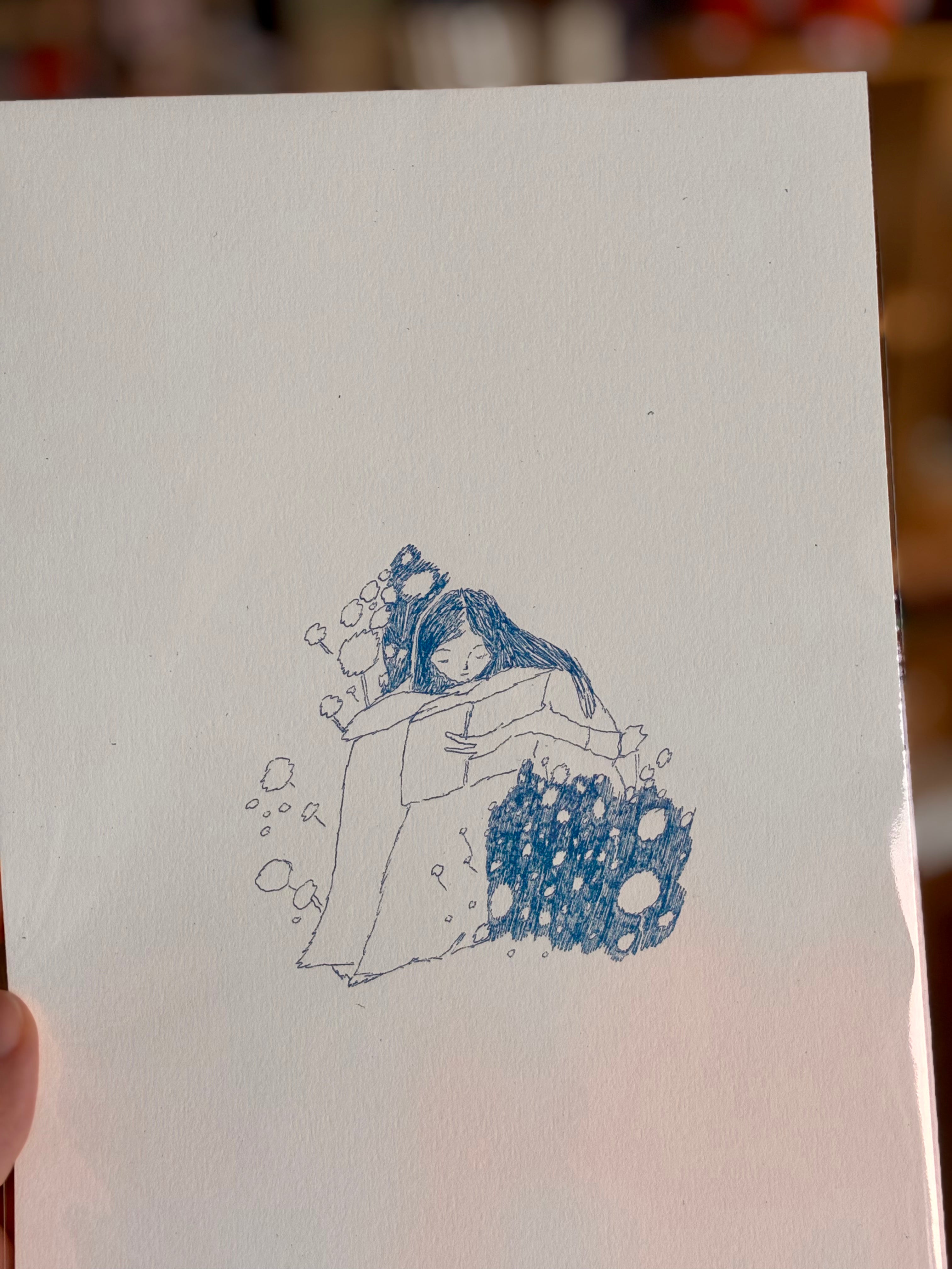 Mada Abreu prent - Girl Reading