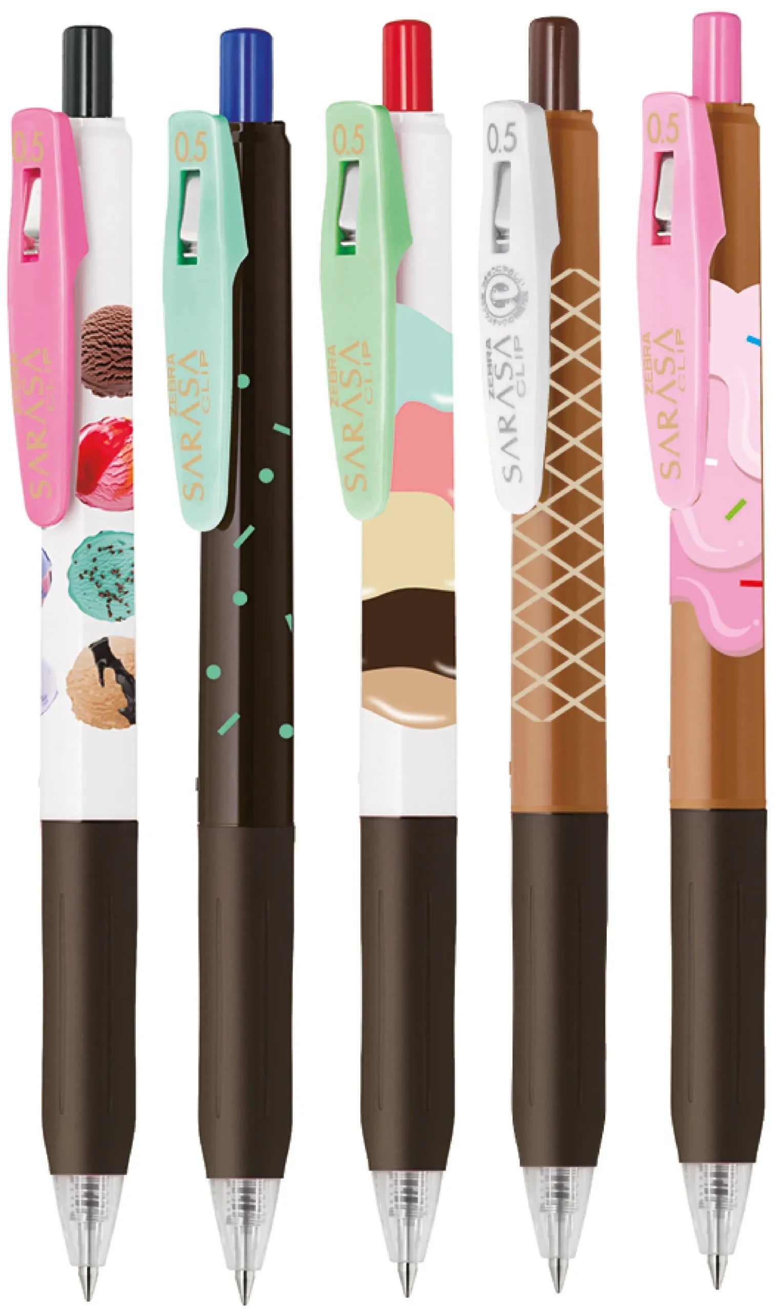 Sarasa Clip sett (0.5mm) - Ice Cream