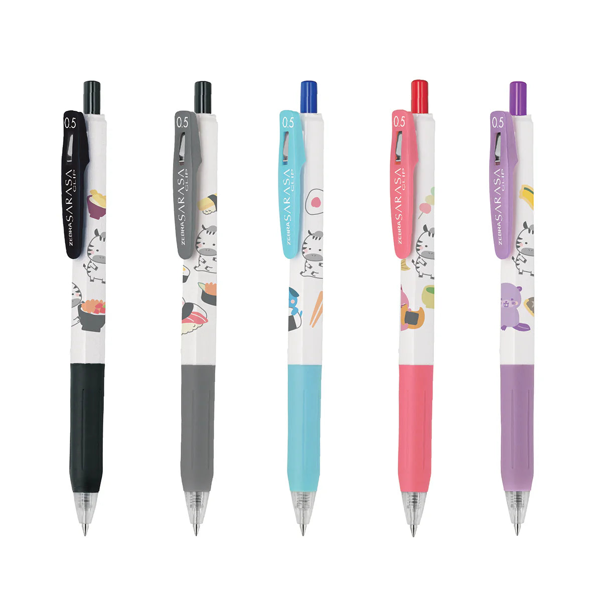 Sarasa Clip sett (0.7mm) - Kawaii Animal