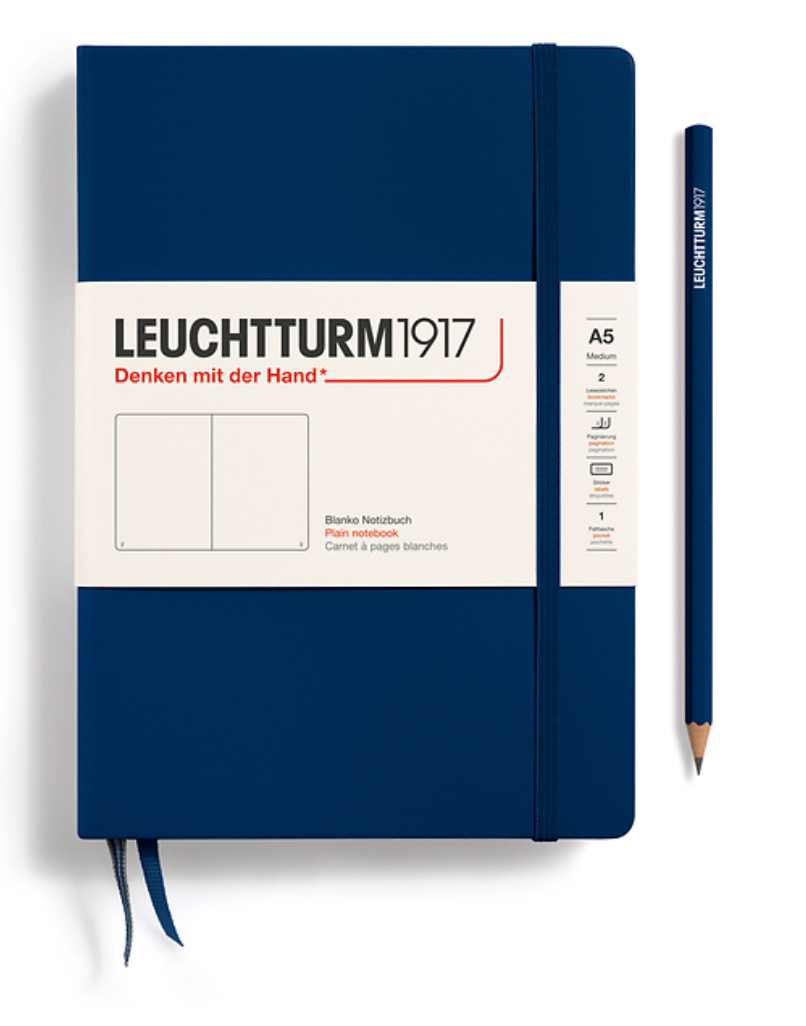 Leuchtturm1917 (A5) harðkápa auð - Navy