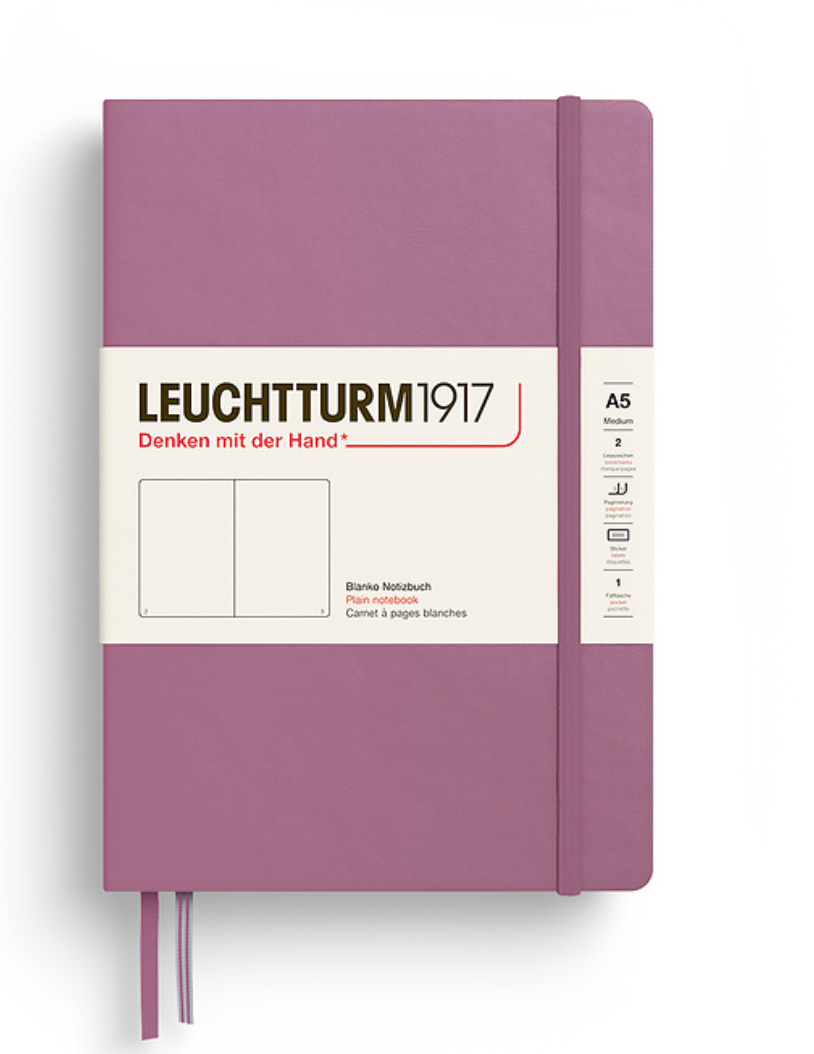 Leuchtturm1917 (A5) harðkápa auð - Dusty Rose