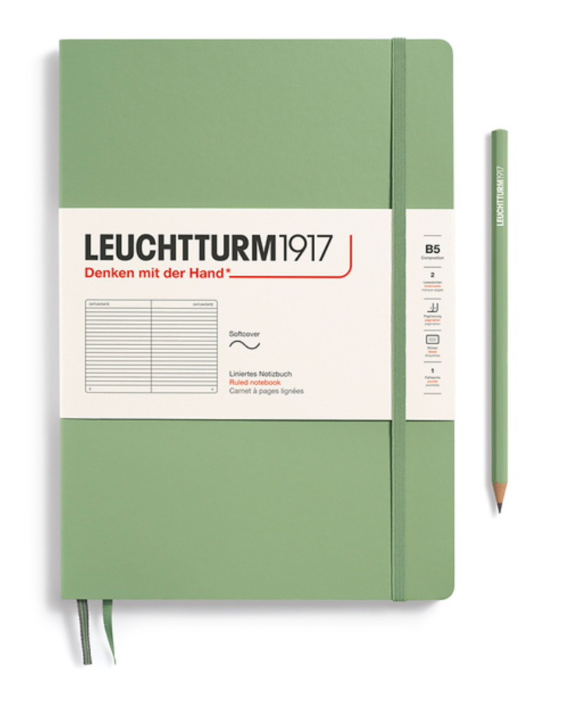Leuchtturm1917 (B5) harðkápa með doppum - Sage