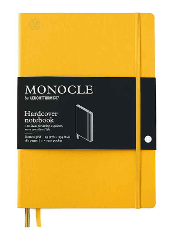 Leuchtturm1917/Monocle (B5) harðkápa með doppum - Yellow