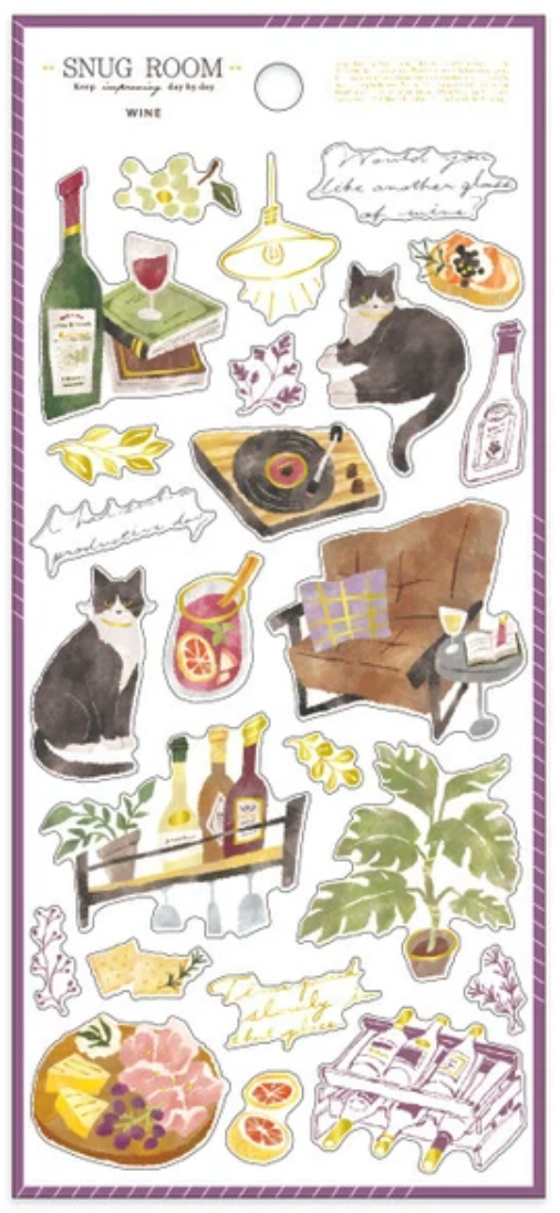 Límmiðar - kvöldstund með kisu