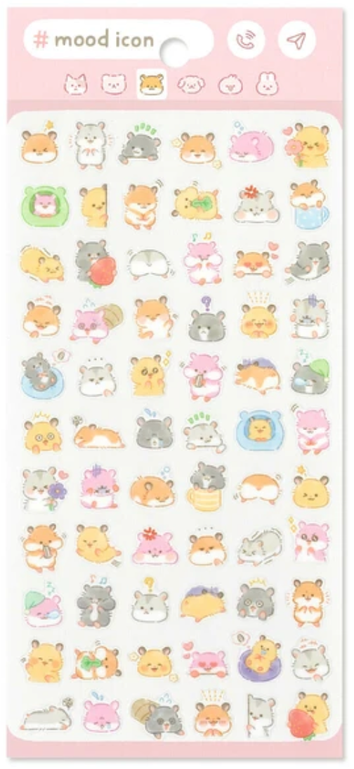 Límmiðar - hamstrar