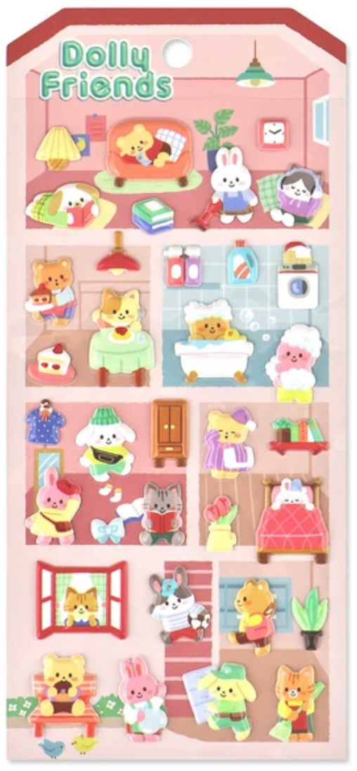 3d límmiðar - Dollý í blokkinni