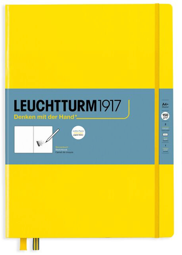 Leuchtturm1917 - Skissubók A4+ Master (225 x 315mm) - gul