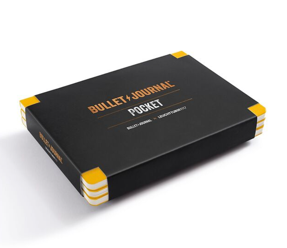 Leuchtturm1917 (Pocket) mjúkkápa með doppum - Gulur (3 í pakka)