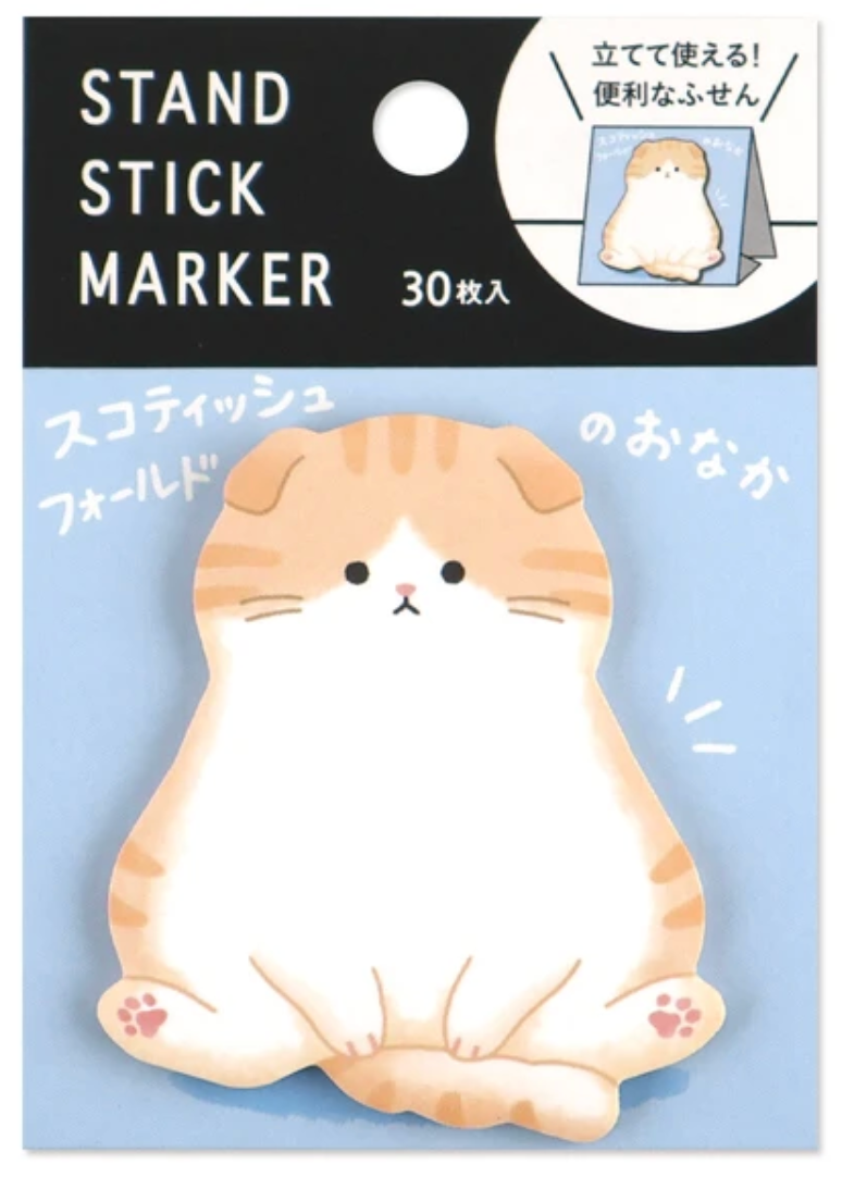 Minnismiðar með lími - scottish fold