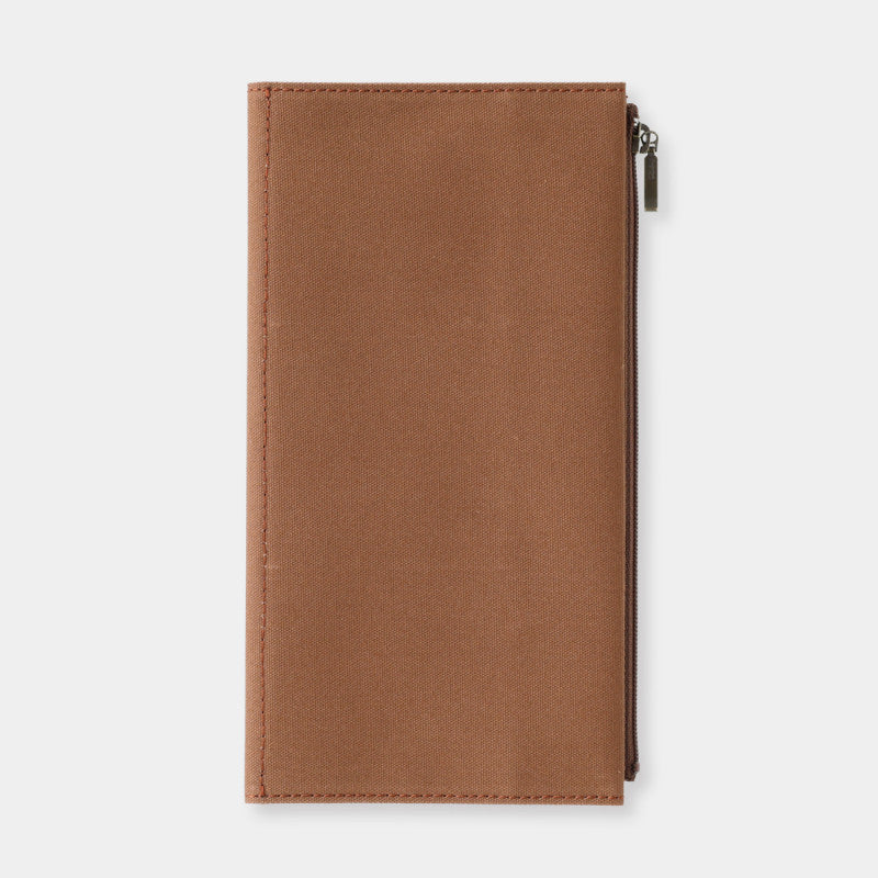 TF Traveler's Notebook Cotton Zipper Case Regular Size - COFFEE