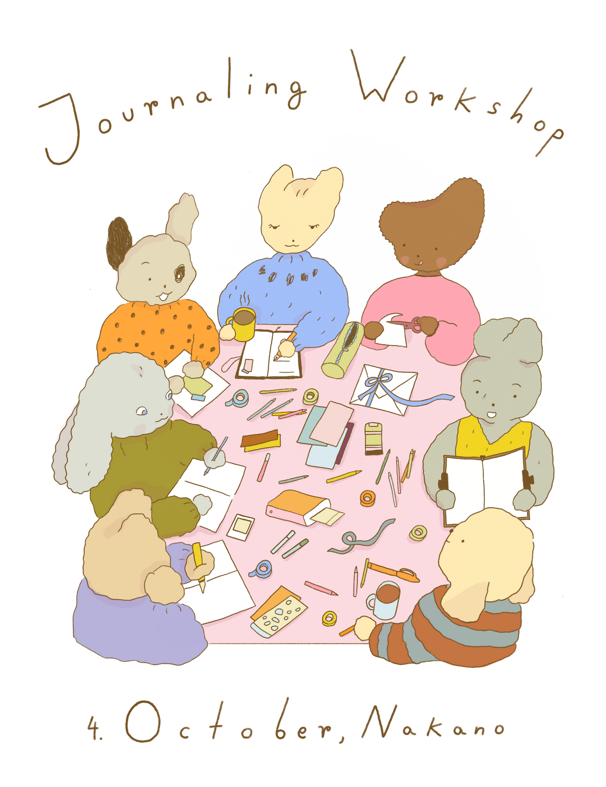 Journaling Workshop at Nakano October 4th 11:00-13:00