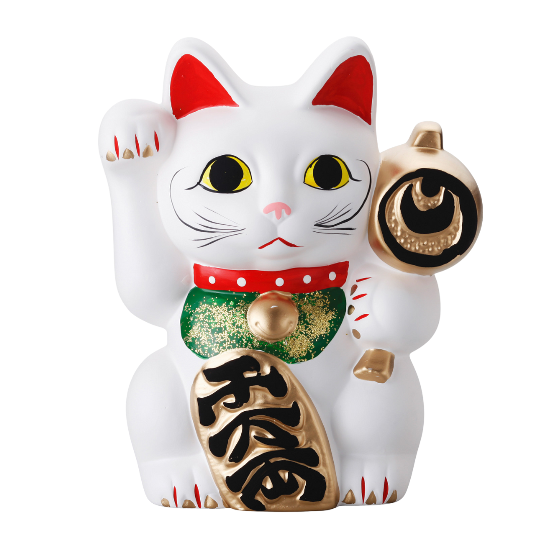 Maneki‑neko stytta frá Japan (22 x 17cm)