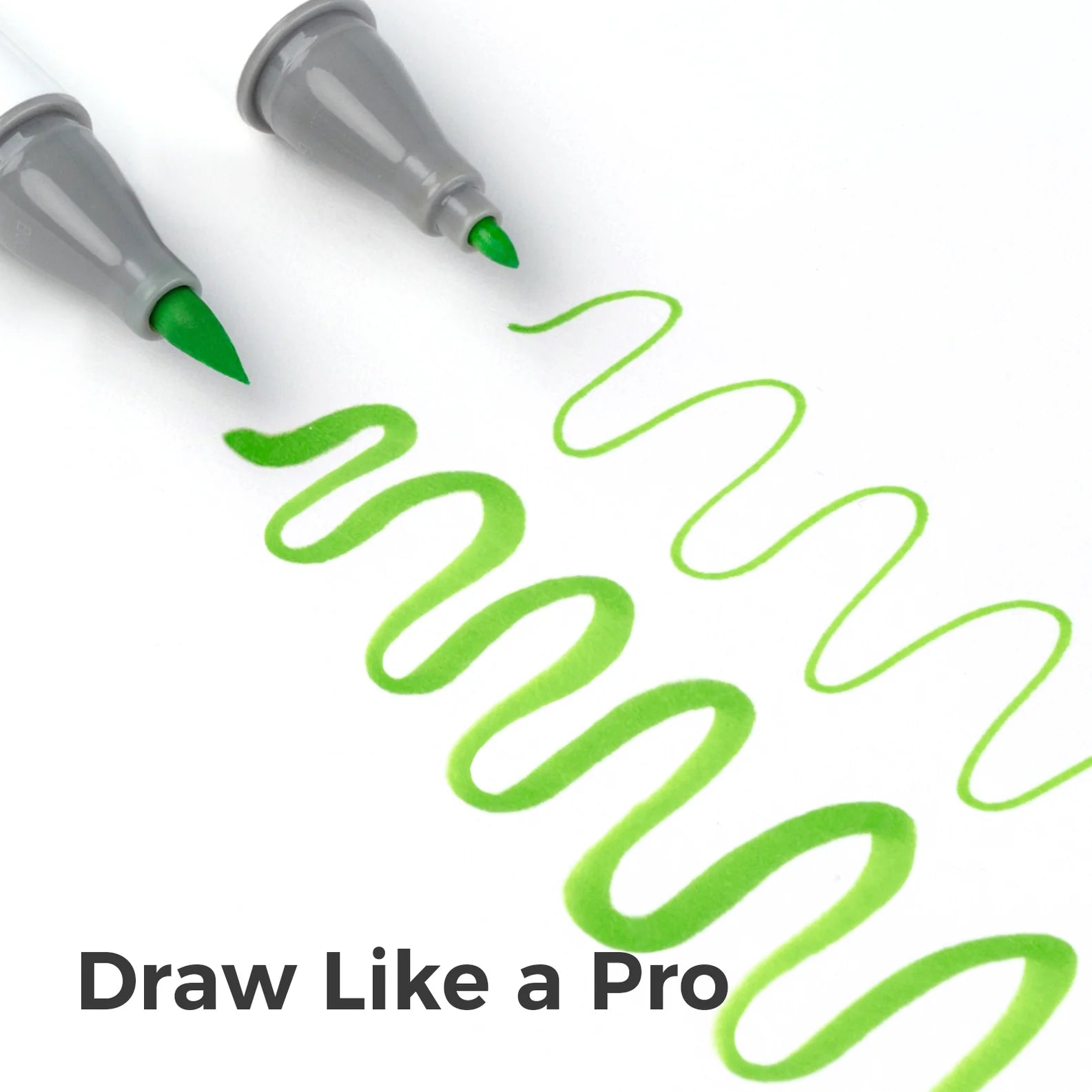 Ohuhu Honolulu B 120 Colors Dual Tips Alcohol Art Markers, Brush & Fine