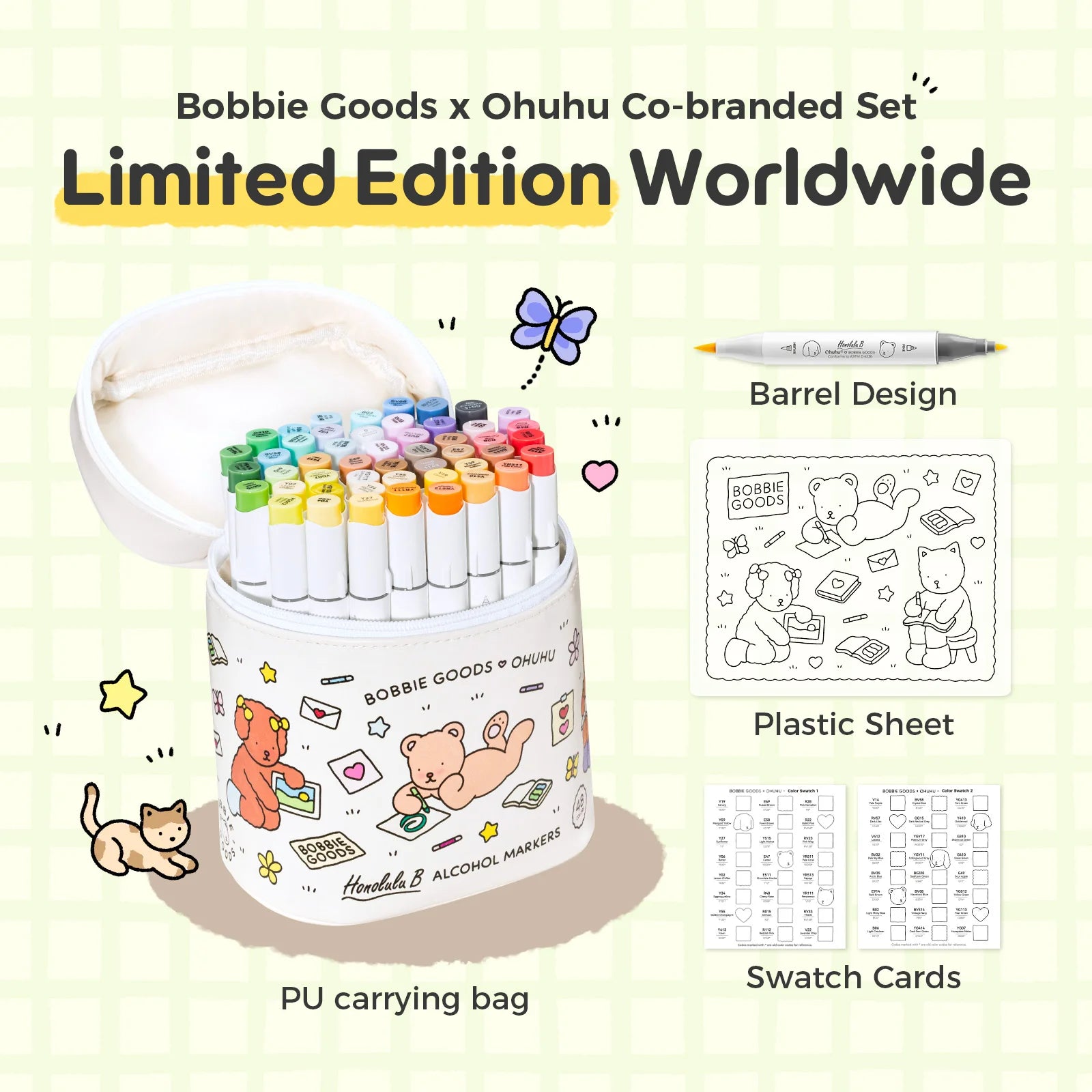 Bobbie Goods x Ohuhu Honolulu B [48stk - tvíodda, brush & fine]