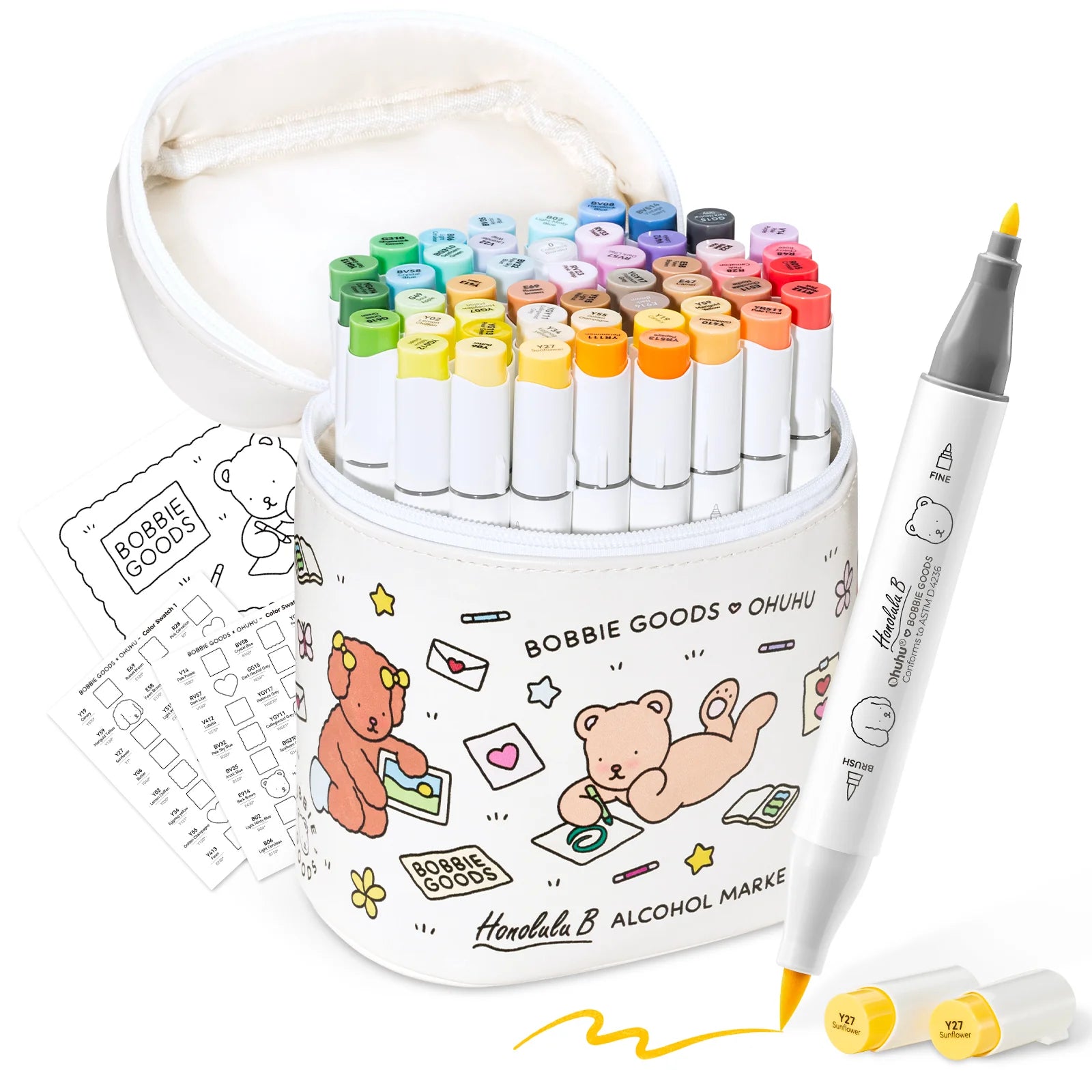 Bobbie Goods x Ohuhu Honolulu B [48stk - tvíodda, brush & fine]