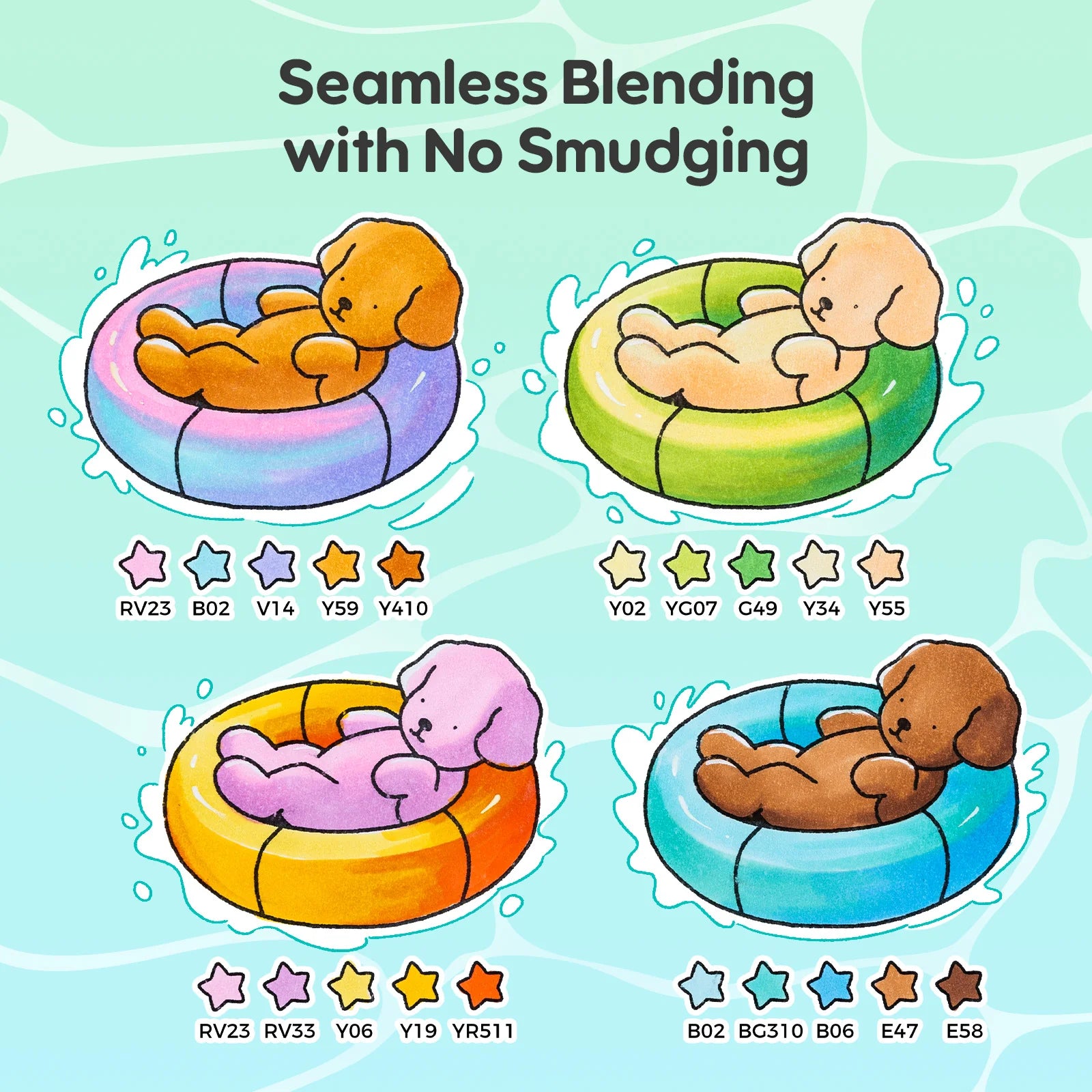 Bobbie Goods x Ohuhu Honolulu B [48stk - tvíodda, brush & fine]