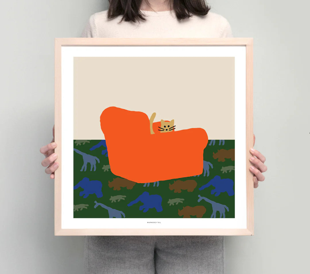 Warmgrey tail plakat - ARMCHAIR [380x380mm]