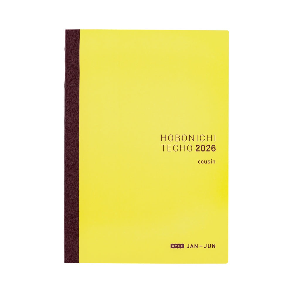 2026 Japanese Cousin Avec Books [A5/Jan Start/Mon Start/6-Month x 2]